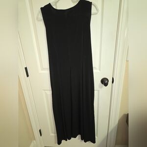 Lane Bryant Black Sleeveless Sheath Maxi Dress